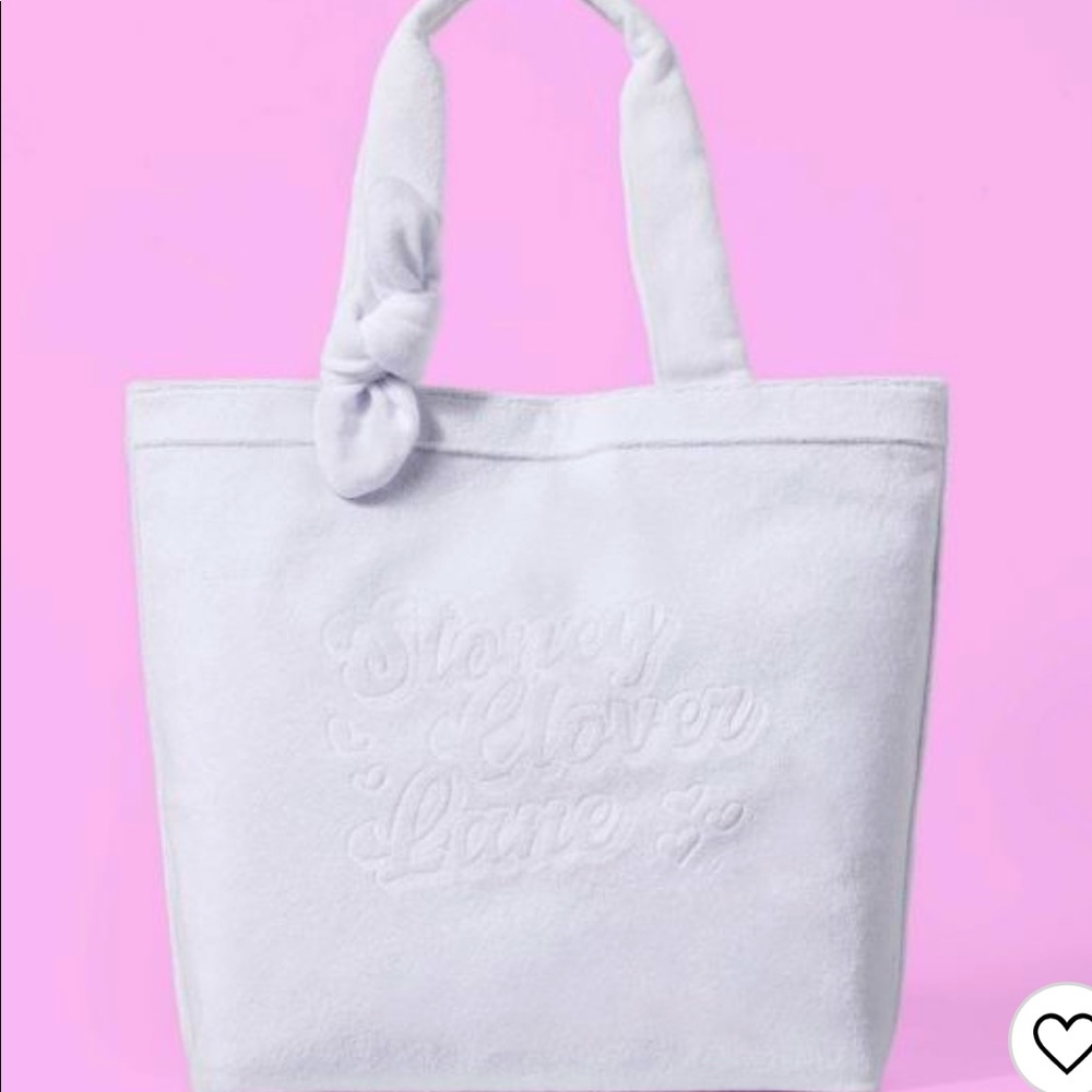 Terry Cloth Embossed Beach Tote Bag - Stoney Clover Lane x Target White NWT